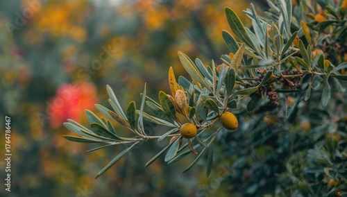 Infant olive tree foliage f...