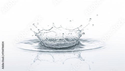 Three separate water splash...