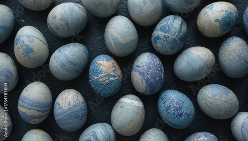Rustically dyed Easter eggs...