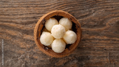 Sweet coconut treats served...