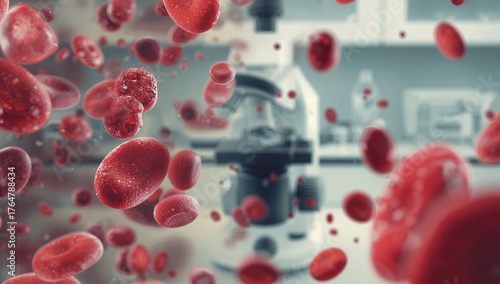 Human red blood cells assoc...