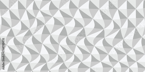 Structure white block box cube seamless pattern grid vintage surface triangle web monochrome square texture white overlap cubic background. eps10