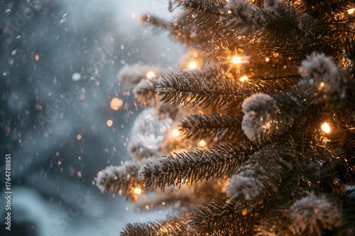 Detailed view of holiday tr...