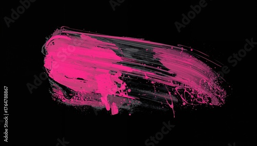 Pink liquid splash on white...