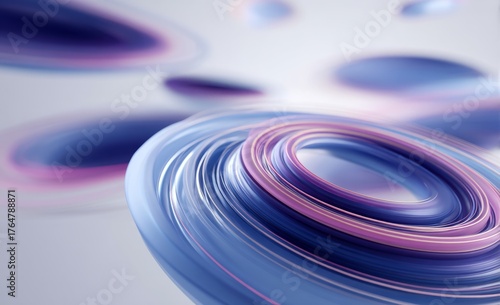 abstract, colorful swirls on a transparent background