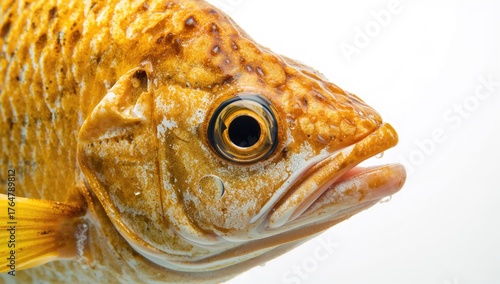 Detailed view of a colorful...