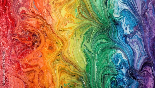 Wax Crayon Art on a Colorfu...