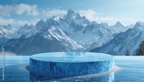 A blue stone surface used f...