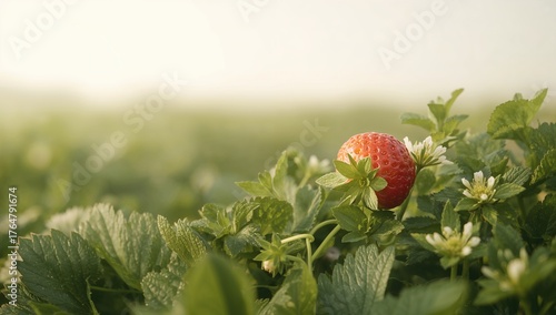 Freshly picked strawberries...