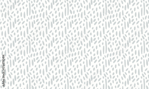 bstract Hand-Drawn Seamless Pattern with Minimalist Dashes and Marks