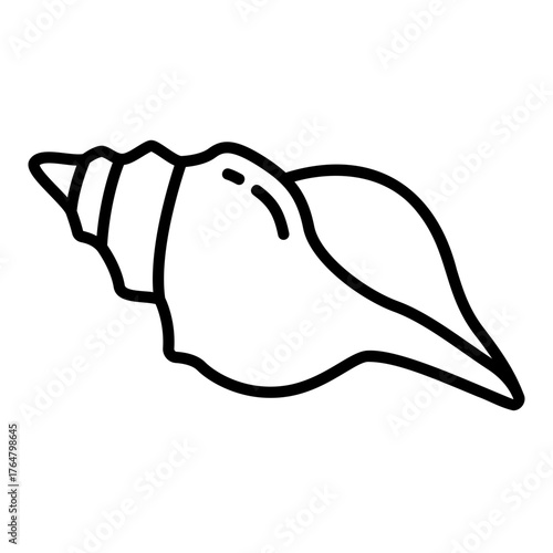 Icon of a sea snail or mollusk shell