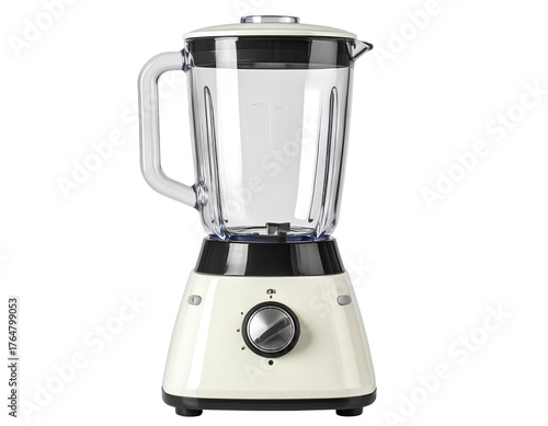Vintage Style Hand Blender isolated on transparent background.