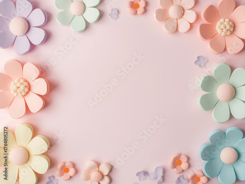 frangipani flower frame