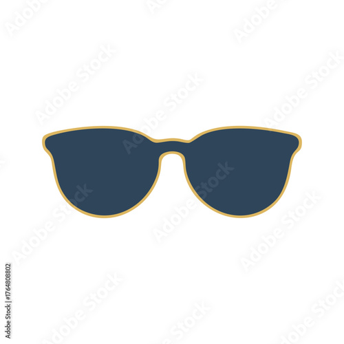 vector sunglasses isolated on white background