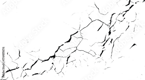 Concrete Destruction Texture with Grunge Effect. 