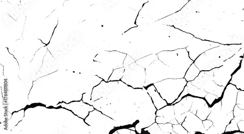 Concrete Destruction Texture with Grunge Effect. 