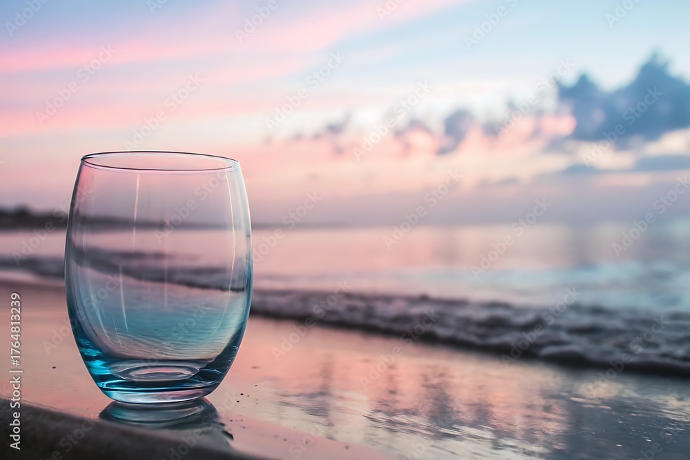 Obraz premium Pastel Gradient Glass Abstract Texture