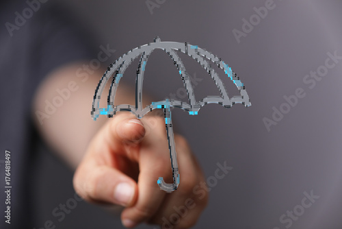 Conceptual image of a hand ...