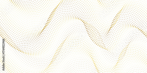 Dynamic wave of dots. Pastel light beige background, modern dotted vector design, paper texture.  Geometric hipster background. Innovative Patterns for Modern Product Banners and Covers. vector.......