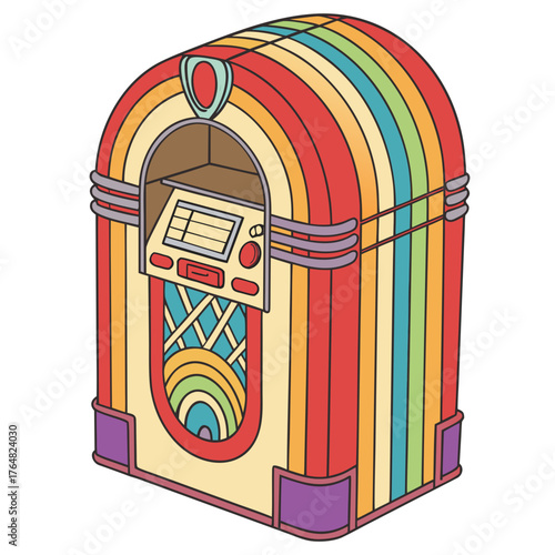 vector illustration of a retro soda bottle