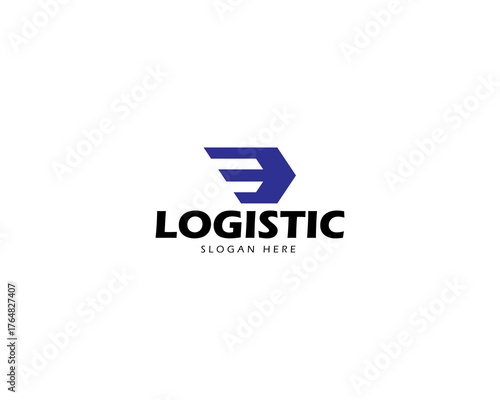 Abstract wings logo icon design for Modern Logistics Delivery Logo, express delivery logo graphic elements. Logistics logo template