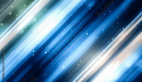 Blue and white striped background with a multitude of white dots scattered throughout. The stripes are evenly spaced