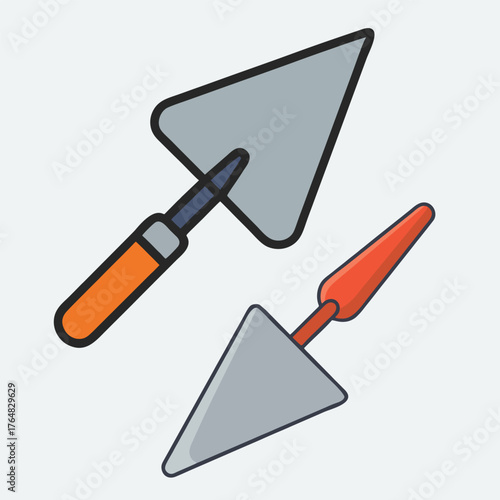 design logo icon vector illustration construction trowel masonry