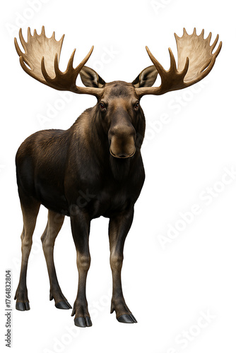 Majestic Moose Portrait High quality Realistic image.