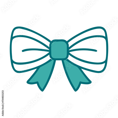 Elegant Outline Bow Tie Icon for Web and Graphic Design