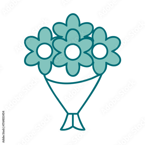 Flower Bouquet Icon for Web and Graphic Design