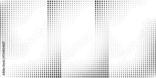 Dot black Background, Halftone Texture, Gradient Dots Pattern space simple. Modern pattern element
