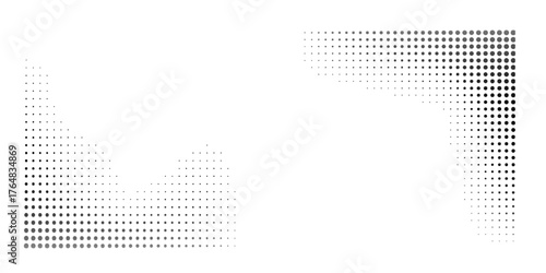 Dot black Background, Halftone Texture, Gradient Dots Pattern space simple.