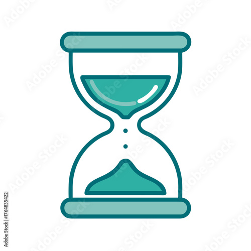Hourglass Countdown Icon for Web and Graphic Design