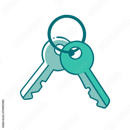 Keys Icon for Web and Graphic Design