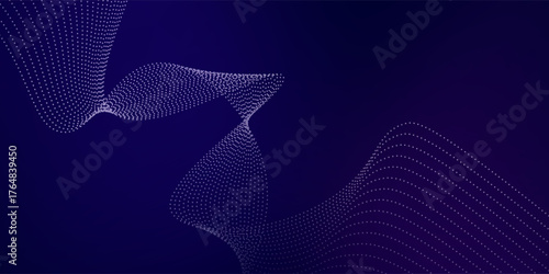 Purple background with many glowing particles. wave glow design simple art good nice illustrations