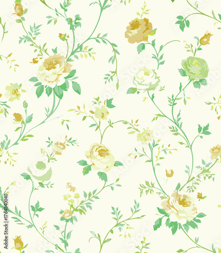 Small flowers, Daisy flowers, pattern on a yellow background with a wild flowers of different sizes artwork for tattoo, fabrics, souvenirs, packaging, greeting cards and scrapbooking
