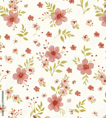 Small flowers, Daisy flowers, pattern on a yellow background with a wild flowers of different sizes artwork for tattoo, fabrics, souvenirs, packaging, greeting cards and scrapbooking