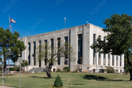 Quadro su tela Jack County Courthouse in Jacksboro, Texas
