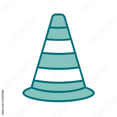 Traffic Cone Icon for Web and Graphic Design