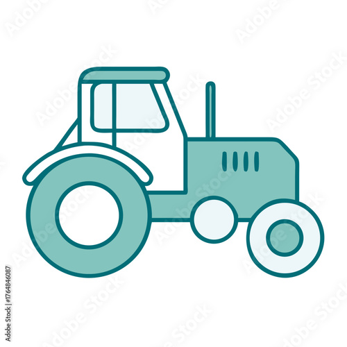 Tractor Farming Machinery Icon for Web and Graphic Design