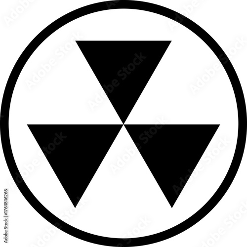 Fallout Shelter Sign. Nuclear bomb shelter sign. Fallout Shelter Road Sign. Vector illustration