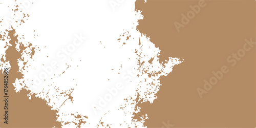 An abstract vector illustration of a colorful grunge paint splatter with a dirty texture and ink blot pattern