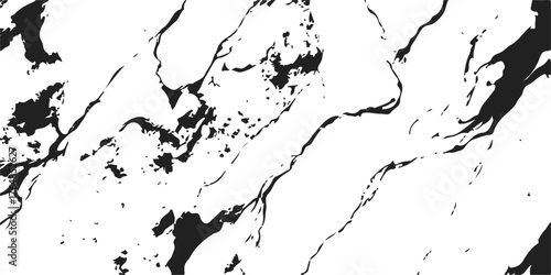 Abstract grunge black and white texture with detailed European country map outlines
