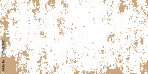 The brown grunge texture of an old rusty metal wall provides a vintage dirty background pattern