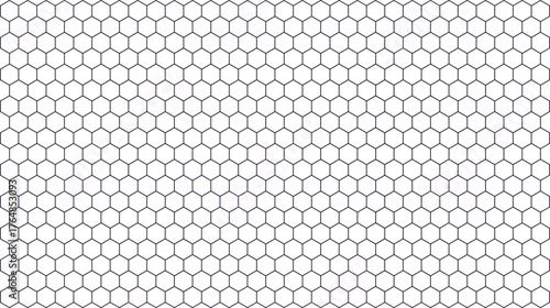 Seamless honeycomb pattern vector illustration of hexagonal grid abstract geometric background for graphic design and wallpaper
