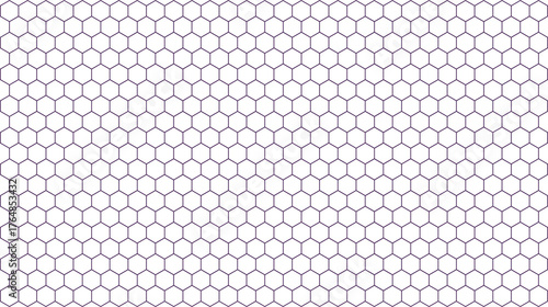 Seamless honeycomb pattern repeating hexagon grid texture vector background for graphic design and wallpaper