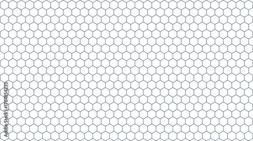 Honeycomb seamless pattern vector geometric background for wallpaper textile and surface design isolated on white
