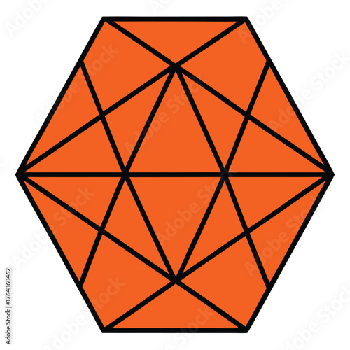 Geometric Hexagon Pattern