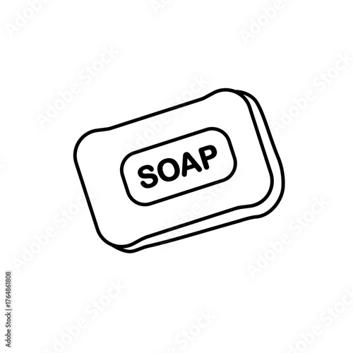 soap icon, simple flat style, illustration, logo sign symbol pictogram template, for ui or ux isolated on white for mobile app, editable