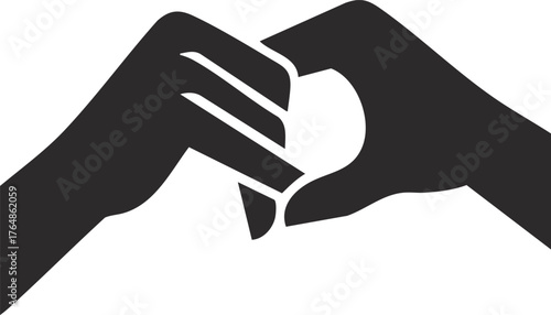 two skeleton hands making a pinky promise
